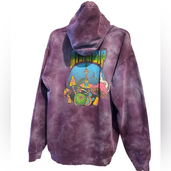 RIPNDIP Purple Tie-Dye Hoodie Sz Large - Picture 2 of 9